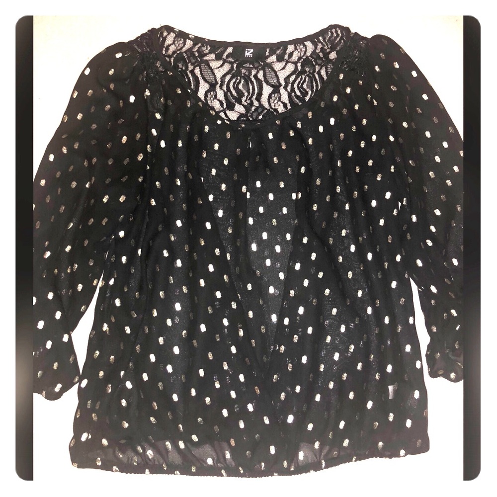 Black and gold dress shirt